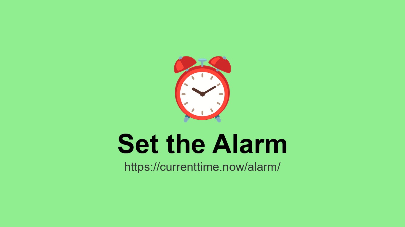 Online Alarm Clock | CurrentTime.now